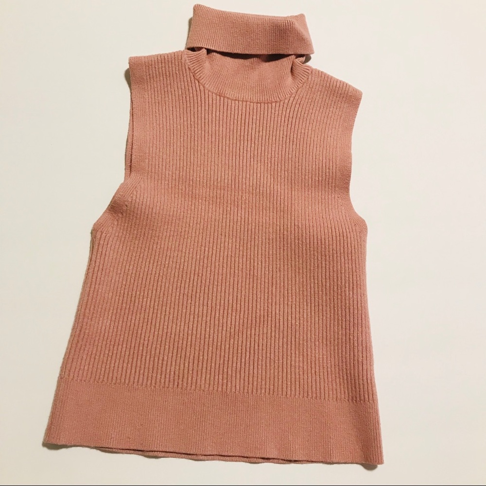 🍃🌼3/$20 Forever21 Pink sleeveless turtleneck (S)